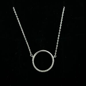 Silver Circle Necklace